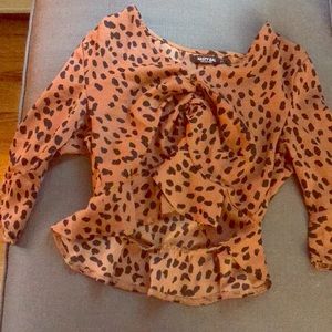 Leopard print blouse